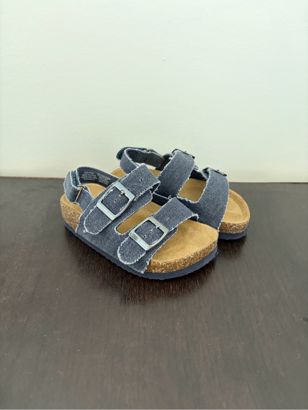 Baby/Toddler Adjustable Blue Denim Sandals - Gap